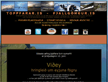 Tablet Screenshot of fjallgongur.is